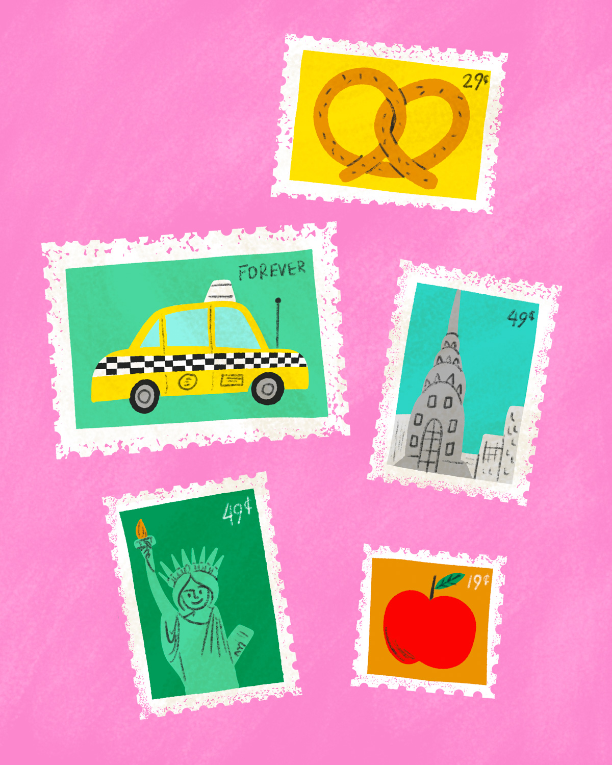 Travel-Inspired Postage Stamps
